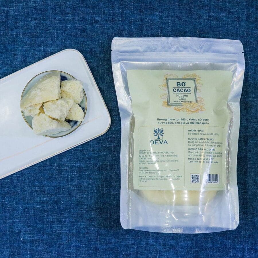 Bo cacao nguyen chat cua Deva food Bơ cacao nguyên chất của Deva food