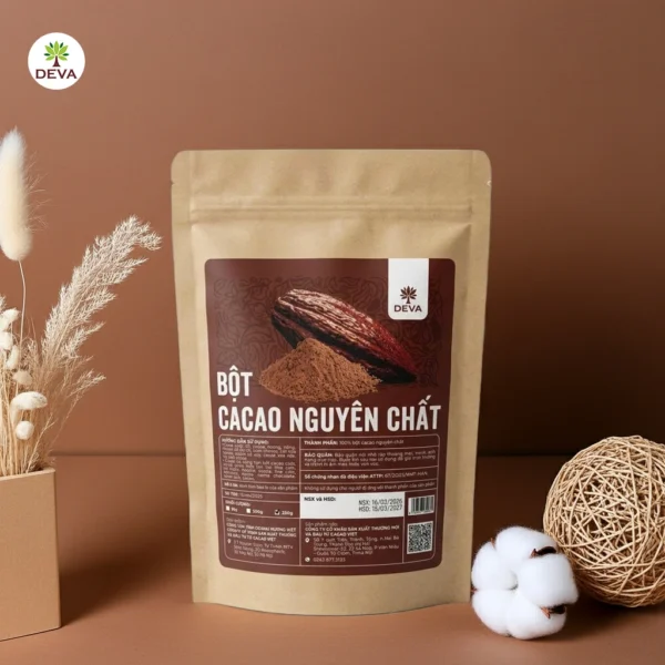 bột cacao nguyên chất deva
