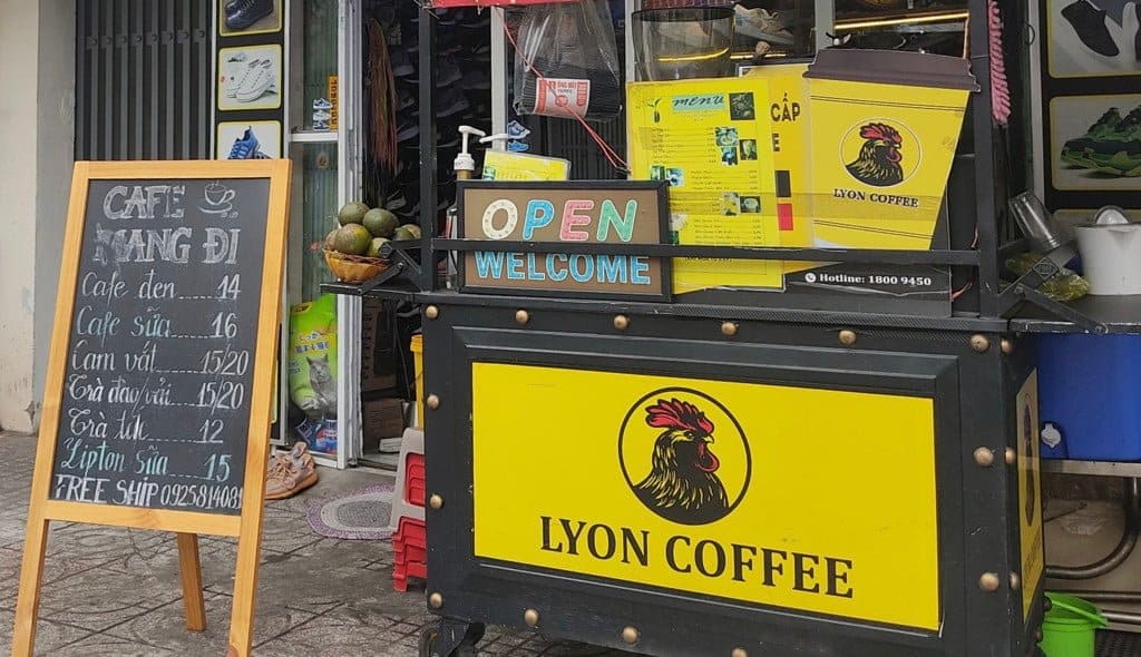 Gói nhượng quyền thương hiệu xe cafe take away Lyon coffee