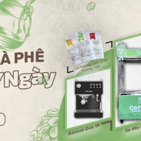 xe đẩy cà phê