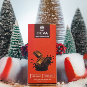 Socola đen nguyên chất Deva là sự kết hợp hoàn hảo của cấu trúc socola mềm mịn