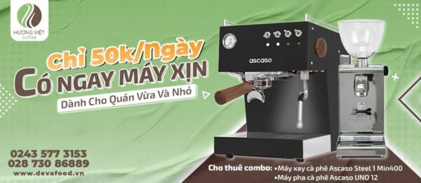 Dịch vụ cho thuê máy pha cà phê dành cho văn phòng, showroom