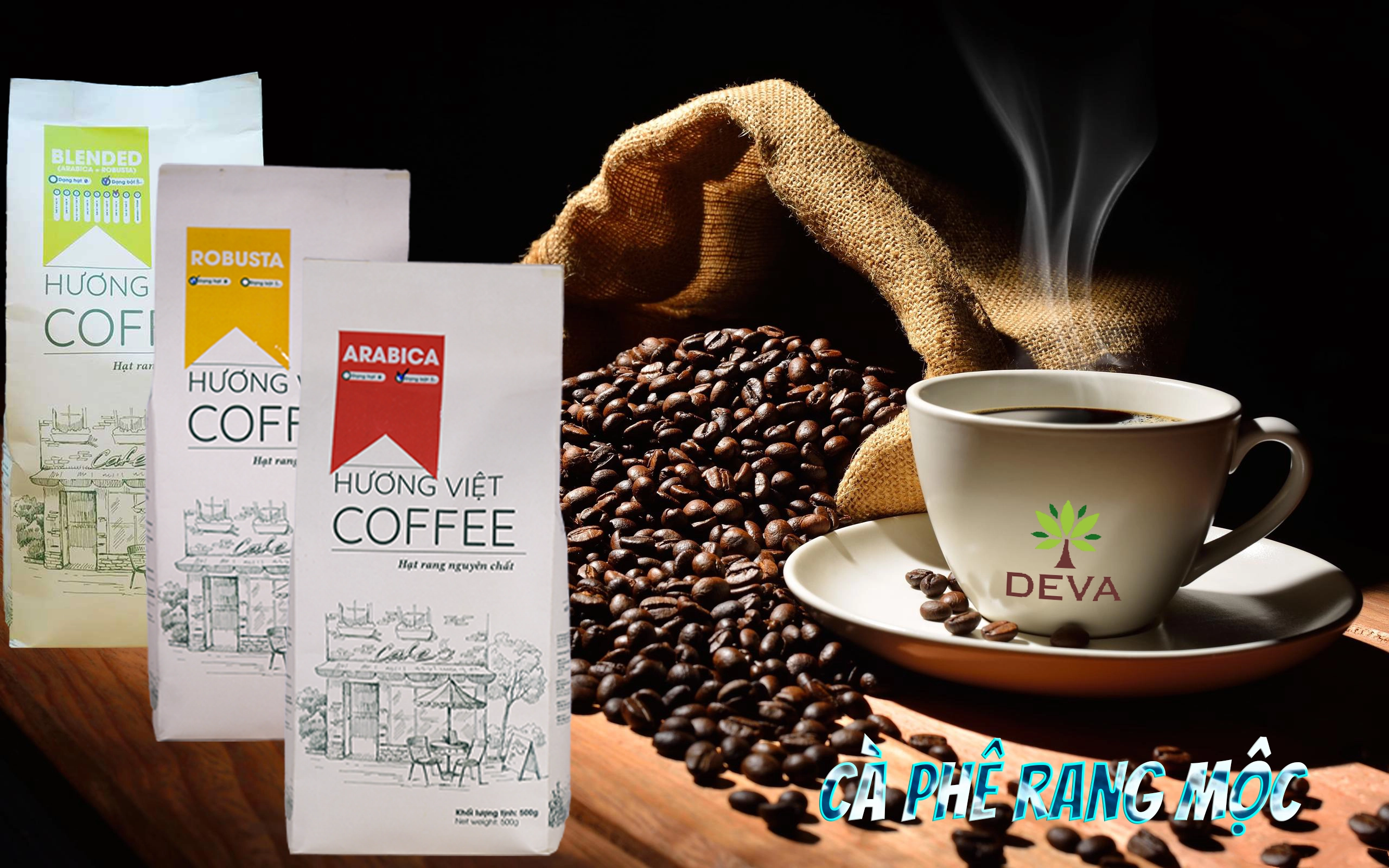 Cà Phê Rang Mộc Robusta