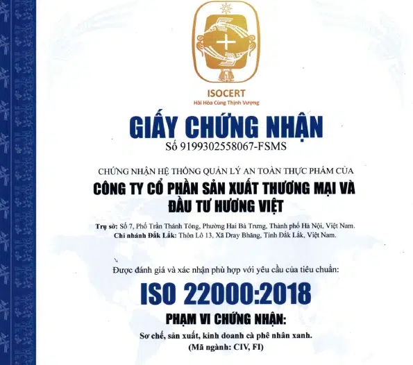 giấy chứng nhận iso