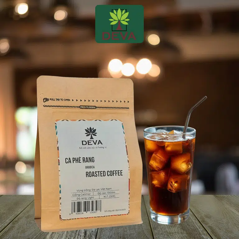 Cà Phê Sạch Arabica Rang Light / Medium 250Gr 9 cà phê sạch arabica 250gr rang light