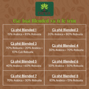 cafe sạch blended 250gr rang mộc nguyên chất