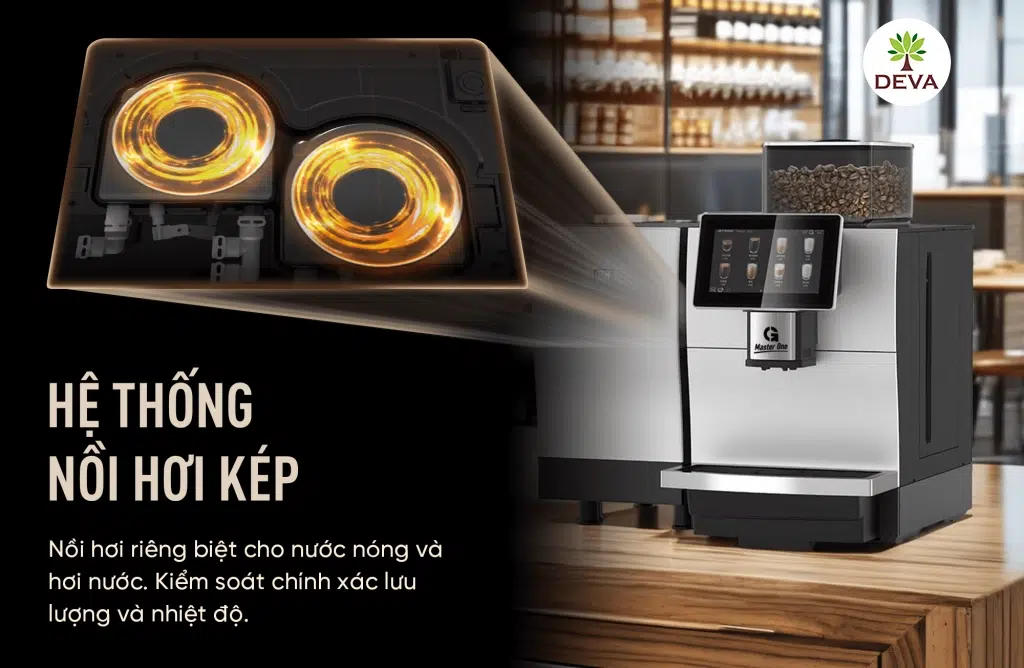 nồi hơi đôi – điểm khác biệt khi pha cappuccino và latte