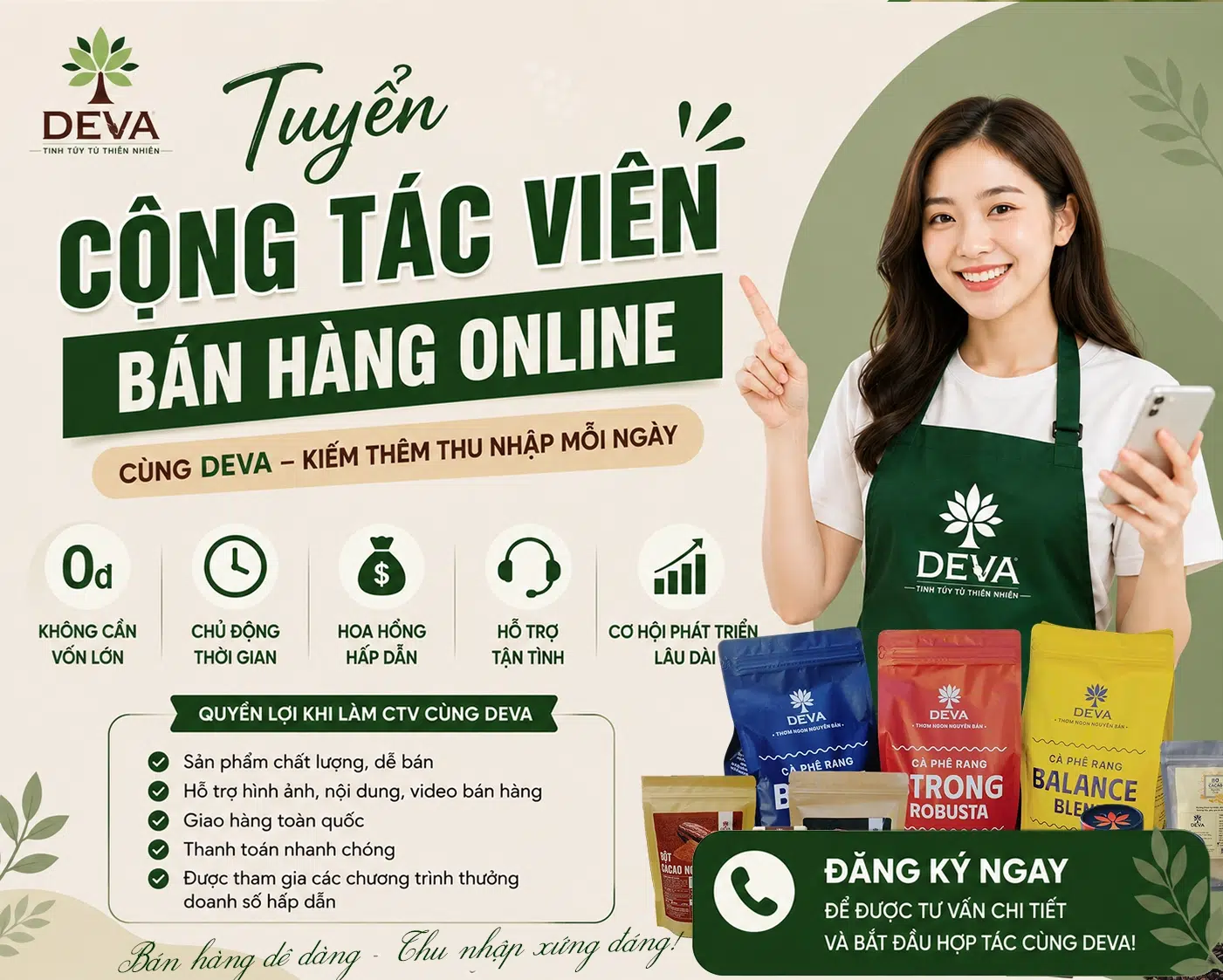 tuyển cộng tác viên bán hàng online