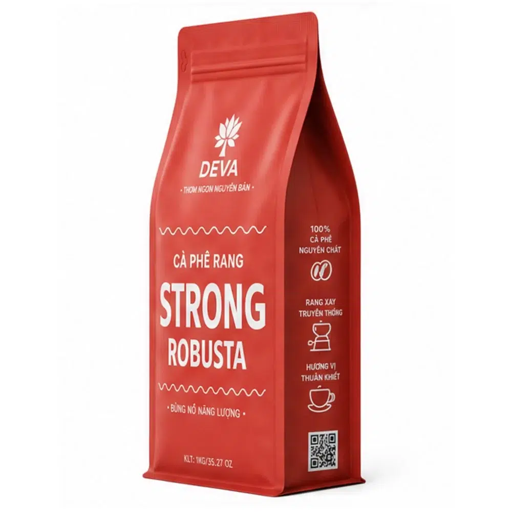 Cà Phê Rang Strong Robusta Office 2 cà phê rang strong robusta office nguyên hạt