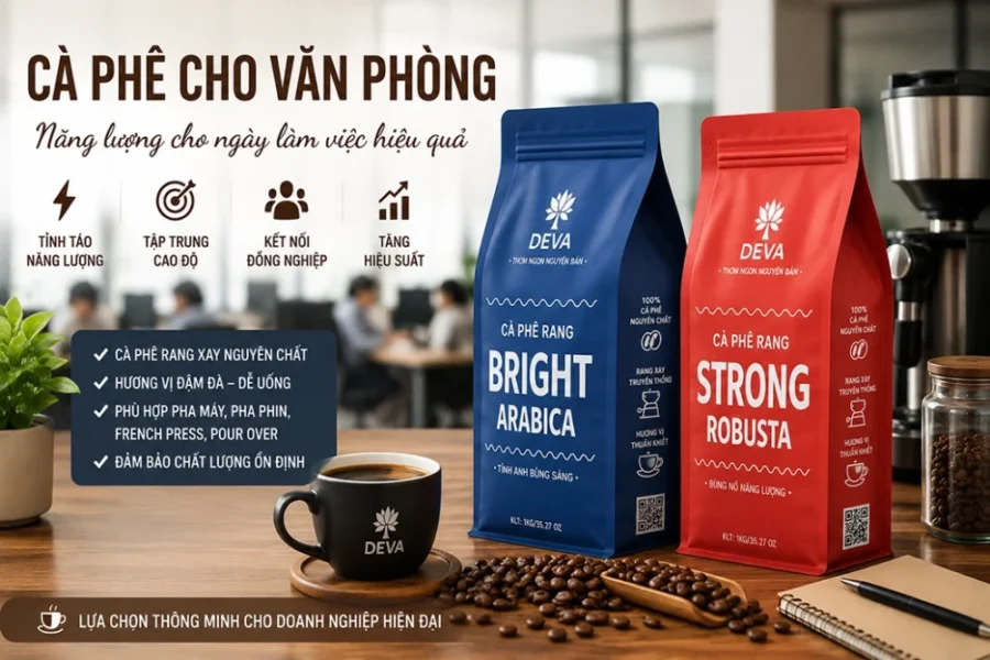 văn phòng nên đầu tư cà phê chất lượng